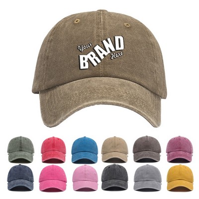 6 Panel Unstructured Crown Baseball Cap